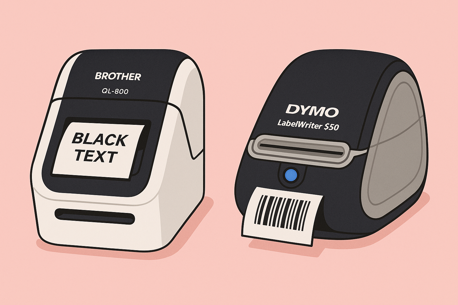 Brother QL-800 – Dymo LabelWriter 550 alternatiiv