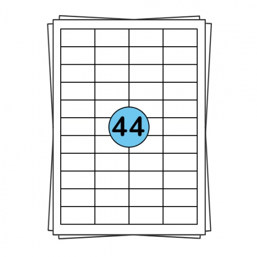 A4 lehtsildid 48 x 25 mm, 4 400 silti