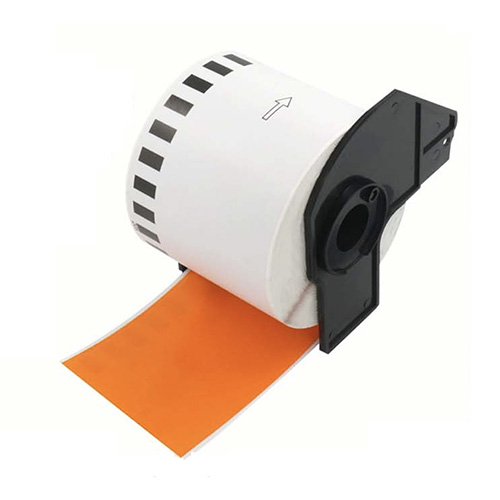 Brother DK-22205 ühilduvad sildid oranž, 62mm x 30,48m
